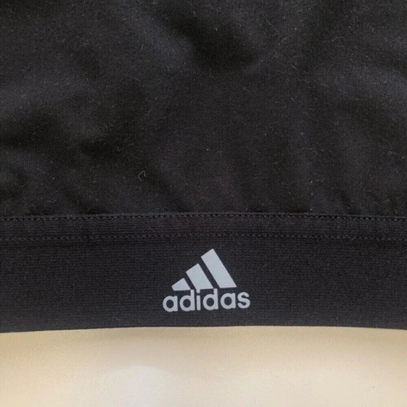 Adidas All Me black and white Sports Bra - Picture 4 of 8